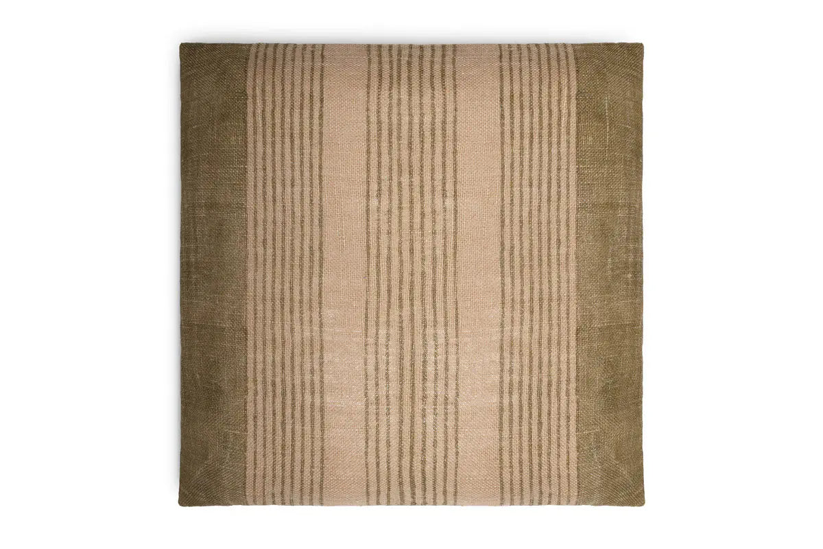 Nkuku Eesha Jute Cushion – Sage Green