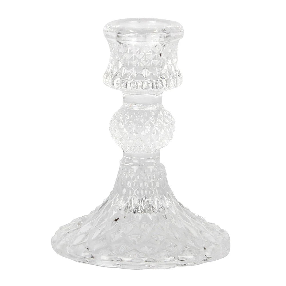 Glass candleholder Clear