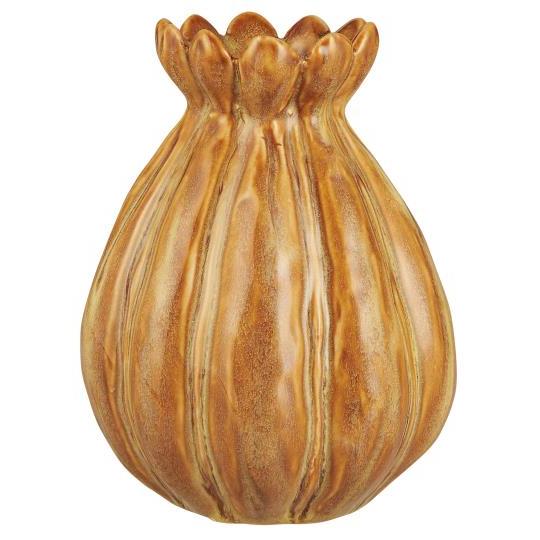Ochre Ceramic Bud Vase | Handmade Style | H13cm