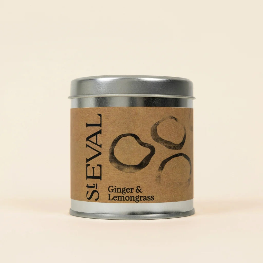St Eval Tin Candle – Ginger & Lemongrass