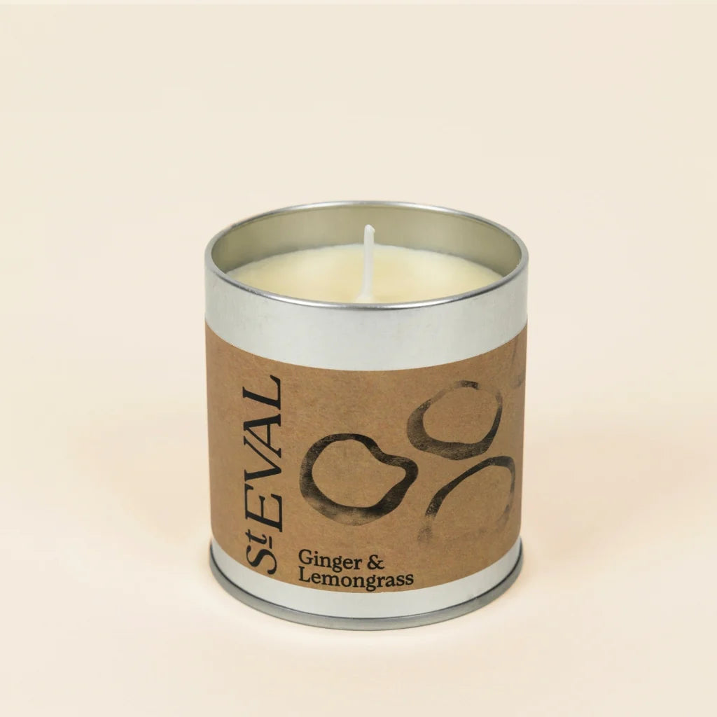 St Eval Tin Candle – Ginger & Lemongrass