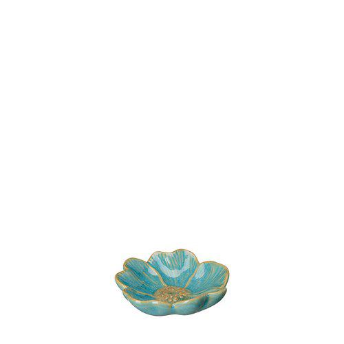 Blue Ceramic Flower Dish