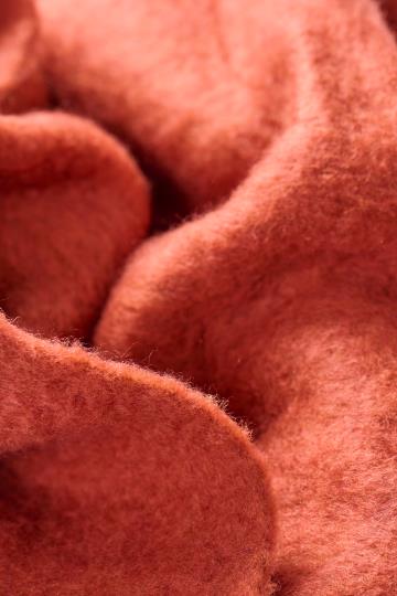 Rust Throw with Fringe
