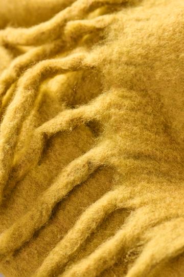Mustard Throw with Fringe