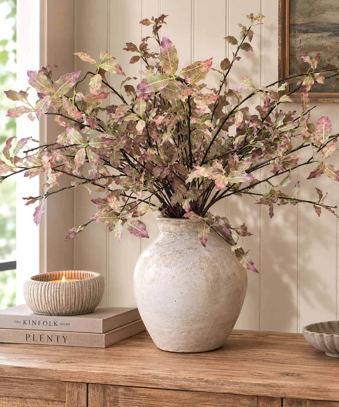 Variegated Pittosporum Faux Stem | 80cm | Realistic Faux Botanicals