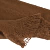 Brown Throw with Fringe