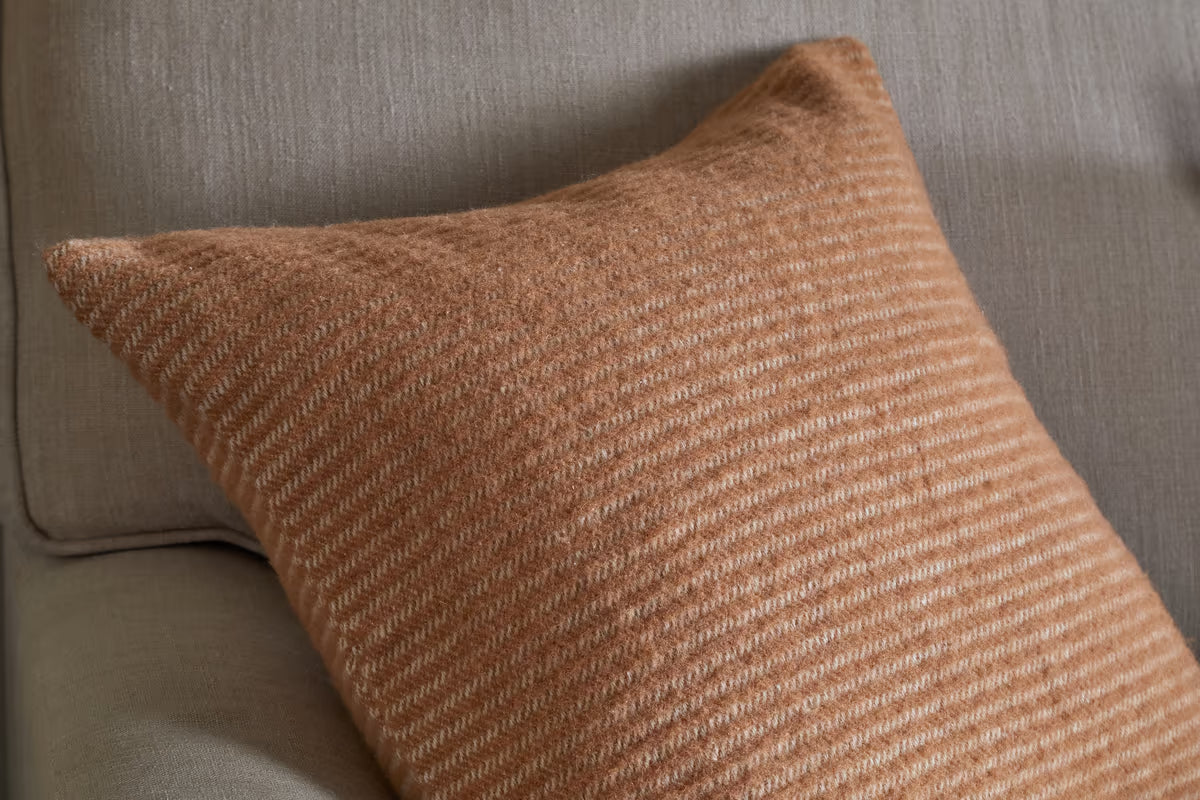 Nkuku Iiaa Wool Cushion – Sand