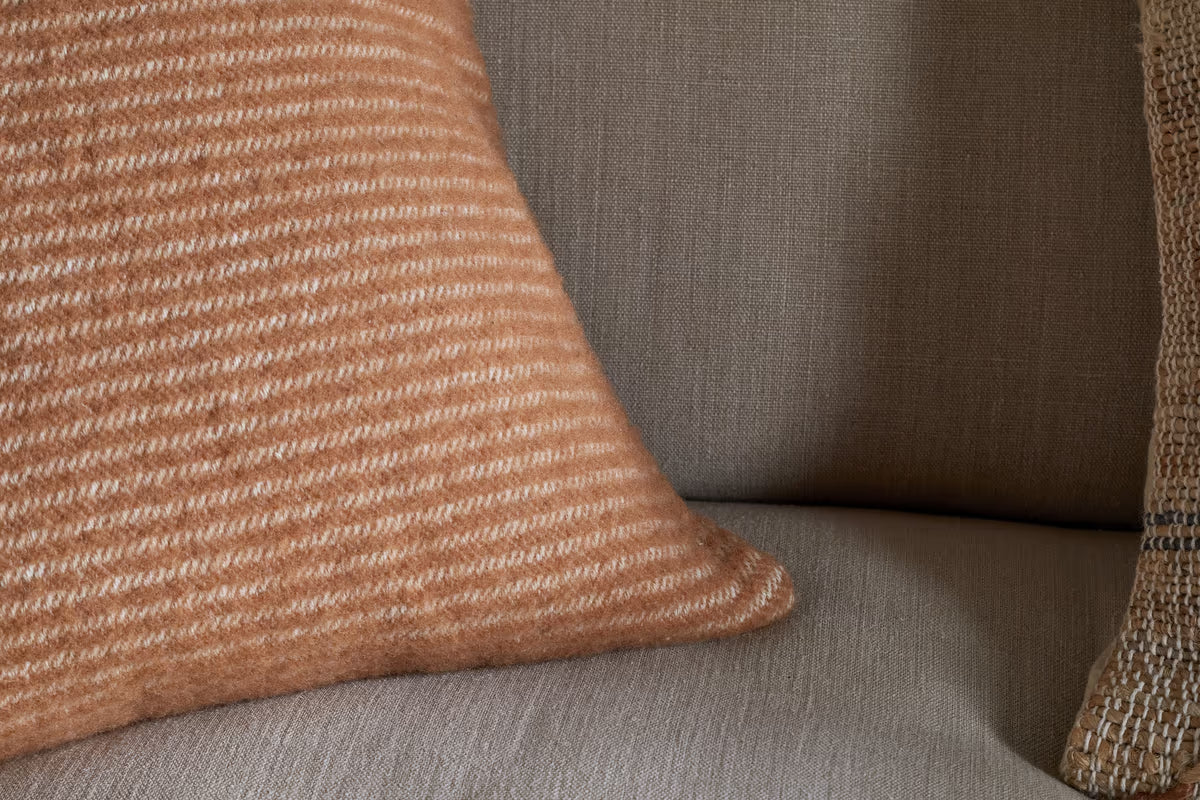 Nkuku Iiaa Wool Cushion – Sand