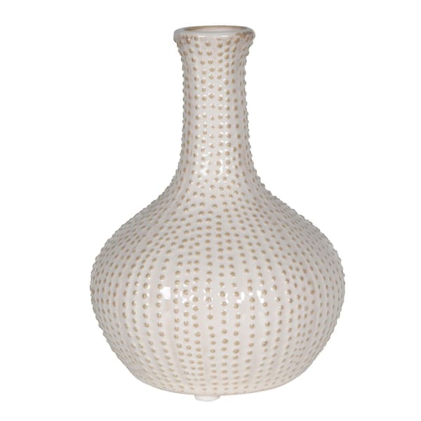Cream Urchin Bud Vase