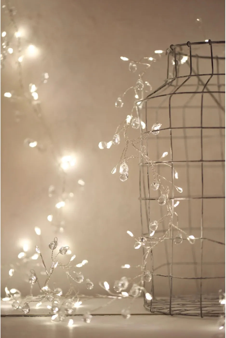 Crystal Cluster LED Lights - Battery Powered