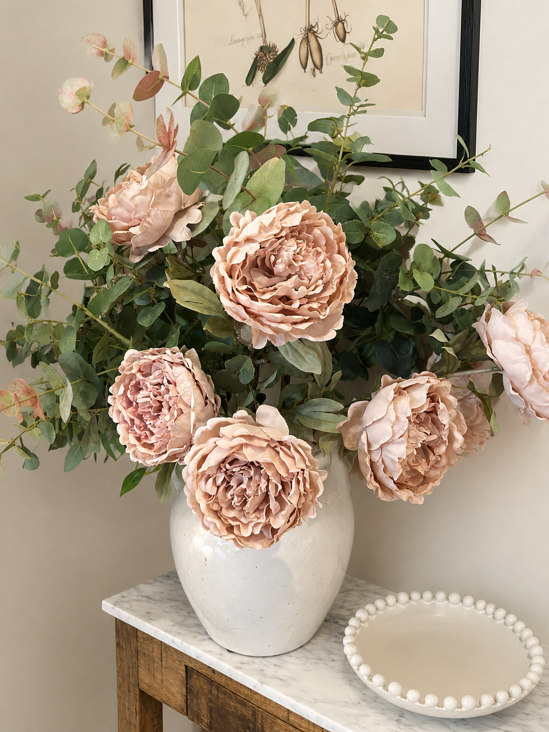 Faux Pink Peony Stem | 63cm | Realistic Faux Florals