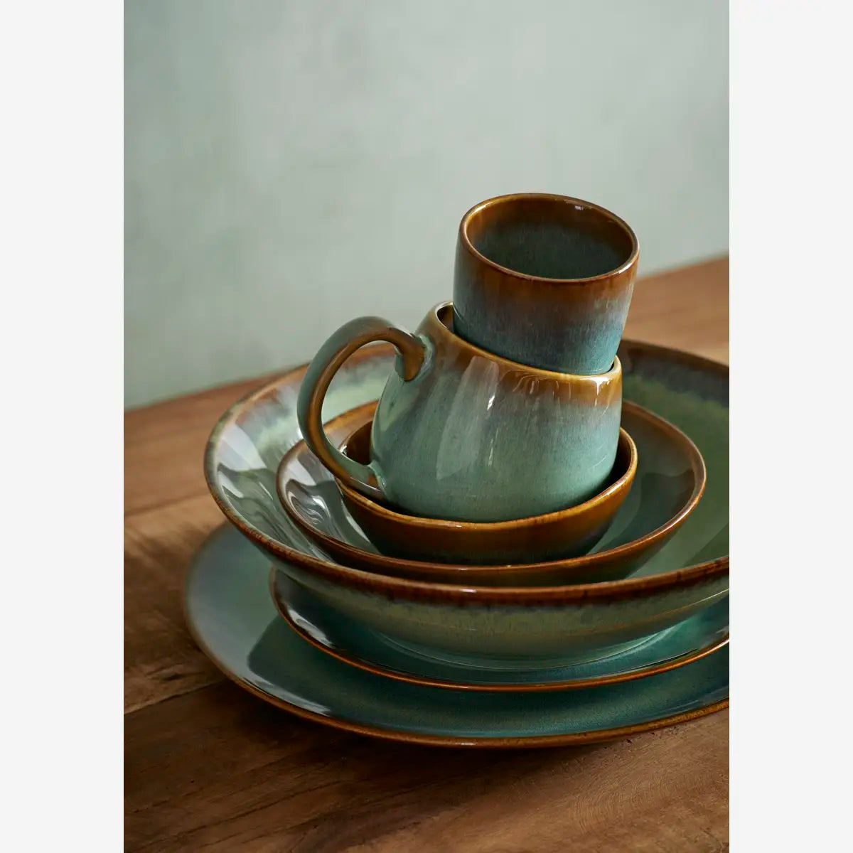 Green Stoneware Mug | 400ml | Dishwasher & Microwave Safe